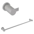 Rohl Soriano Bath 24" Single Towel Bar In Brushed Stainless Steel SOR1/24-SB